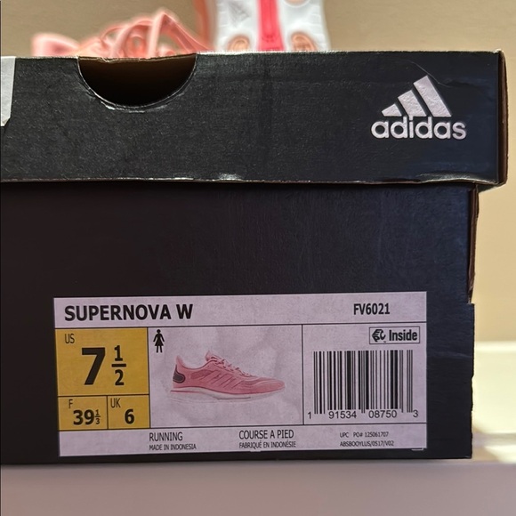 Adidas Supernova Women’s Size 7.5 Running Shoes Salmon Pink FV6021 - Picture 3 of 14